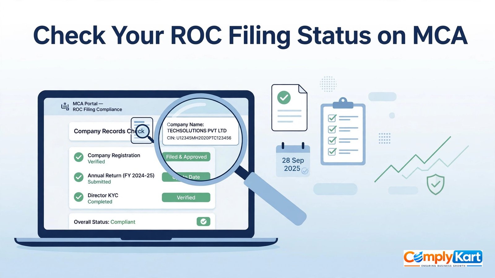 How to Check ROC Filing Status on the MCA Portal