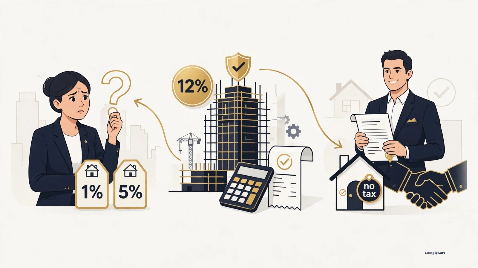 GST for Real Estate Developers: 1%, 5% or 12% — Which Rate Your Project Actually Charges