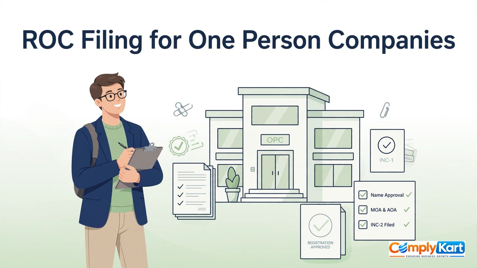 OPC Annual Filing: ROC Filing for One Person Companies, What's Different